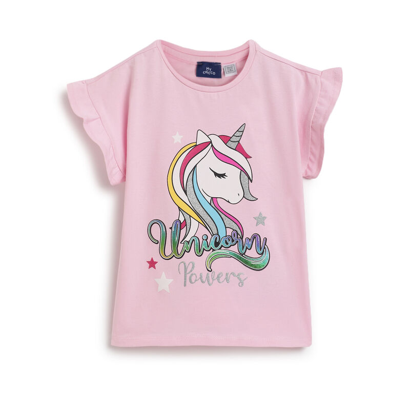 Girls Multicolor Printed T-shirt (Pack of 3) image number 4
